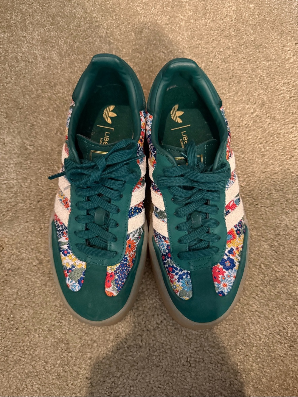 Women's Adidas Sambae X Liberty London Green Floral
Tennis Shoes Size 8.5 - Picture 4 of 4